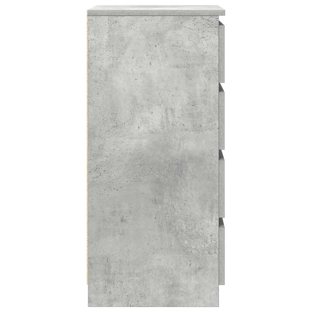 Dressoir 37,5x35x76 cm bewerkt hout betongrijs is nu te koop bij PeponiXL, paradijselijk wonen!
