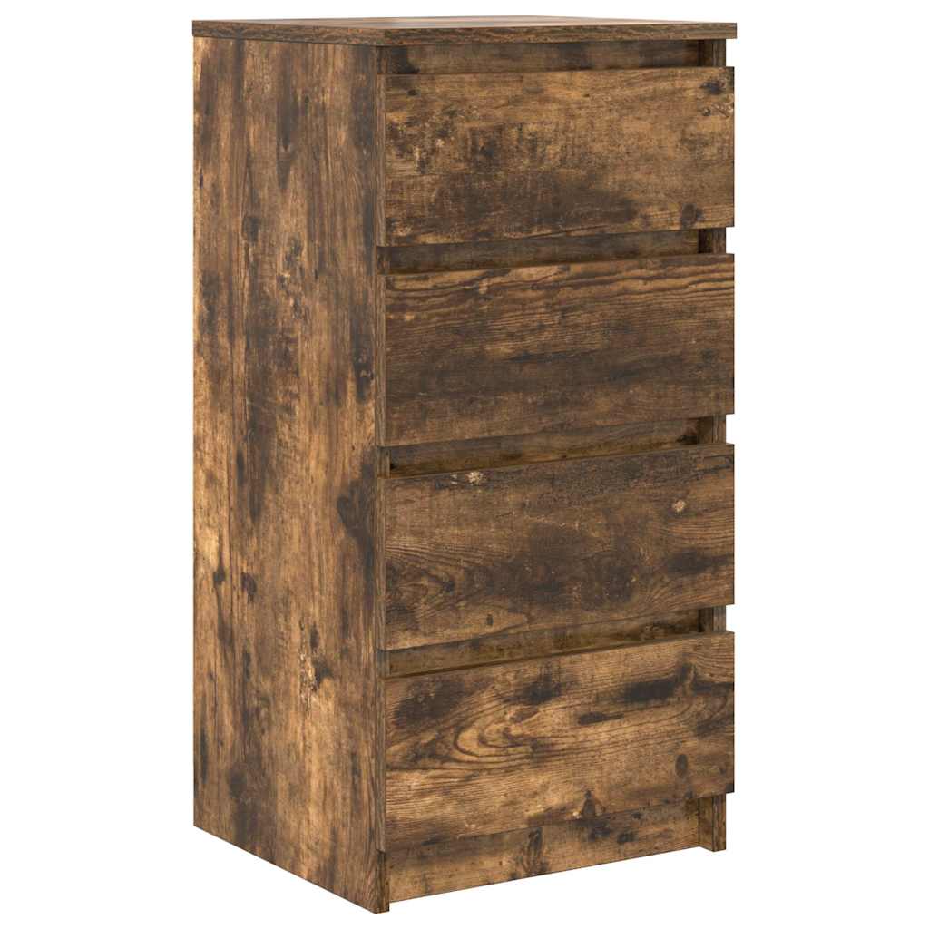 Dressoir 37,5x35x76 cm bewerkt hout gerookt eikenkleurig is nu te koop bij PeponiXL, paradijselijk wonen!