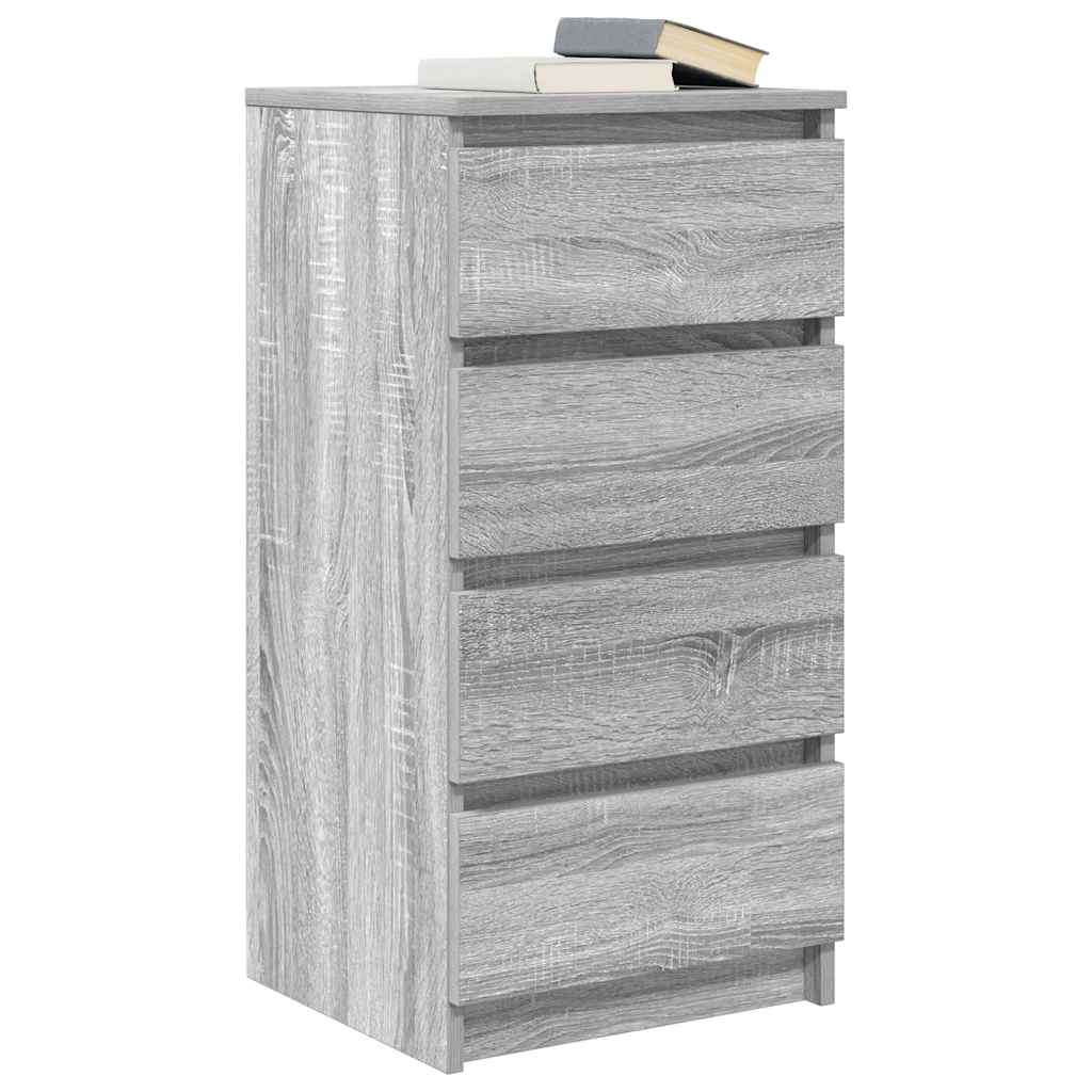 Dressoir 37,5x35x76 cm bewerkt hout grijs sonoma eikenkleurig is nu te koop bij PeponiXL, paradijselijk wonen!