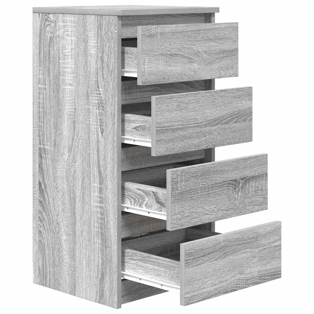 Dressoir 37,5x35x76 cm bewerkt hout grijs sonoma eikenkleurig is nu te koop bij PeponiXL, paradijselijk wonen!