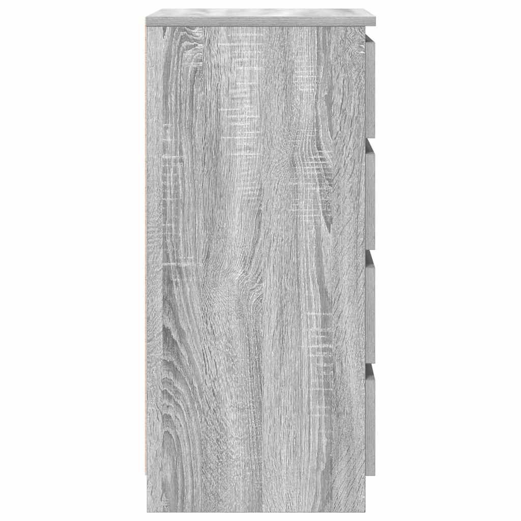 Dressoir 37,5x35x76 cm bewerkt hout grijs sonoma eikenkleurig is nu te koop bij PeponiXL, paradijselijk wonen!