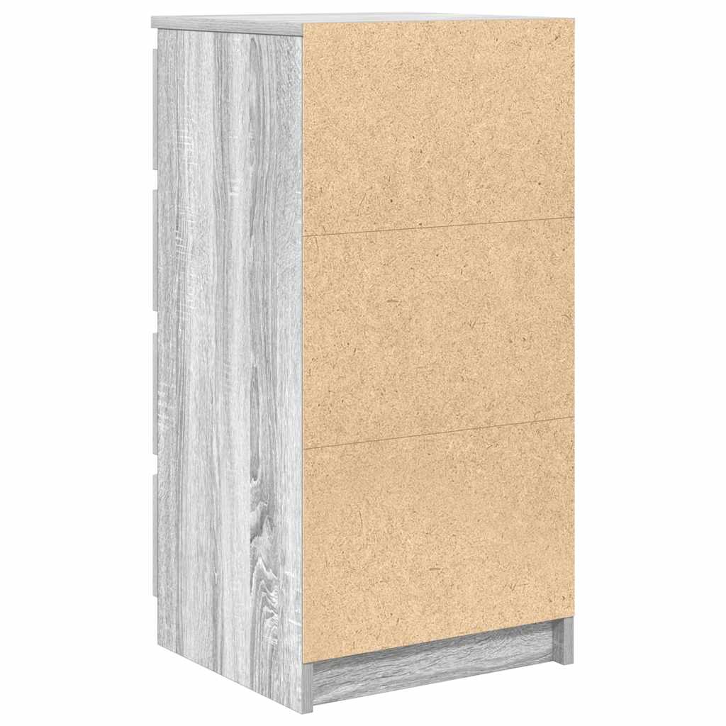 Dressoir 37,5x35x76 cm bewerkt hout grijs sonoma eikenkleurig is nu te koop bij PeponiXL, paradijselijk wonen!