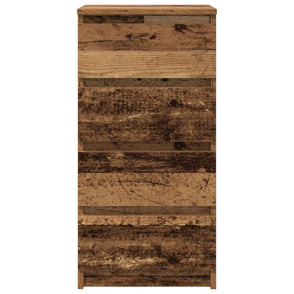 Dressoir 37,5x35x76 cm bewerkt hout oud houtkleurig is nu te koop bij PeponiXL, paradijselijk wonen!