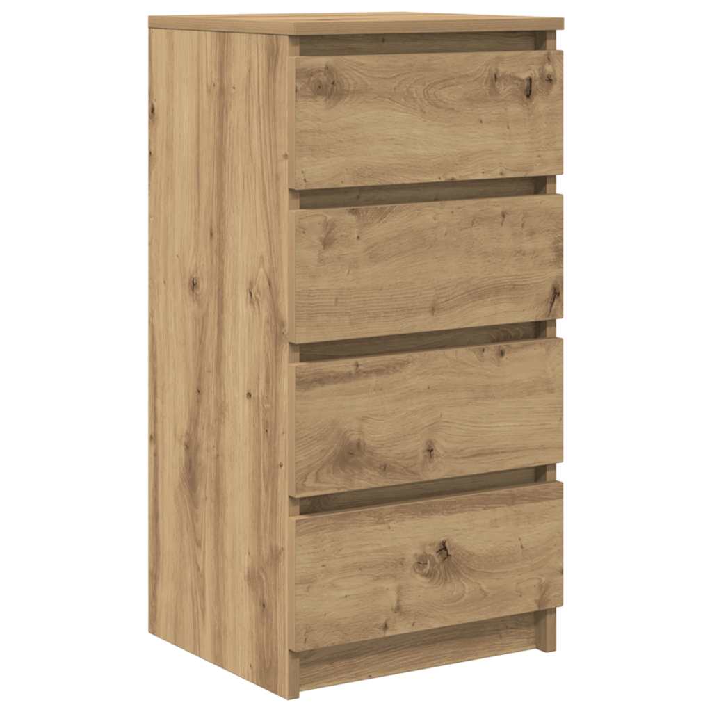 Dressoir 37,5x35x76 cm bewerkt hout artisanaal eikenkleurig is nu te koop bij PeponiXL, paradijselijk wonen!