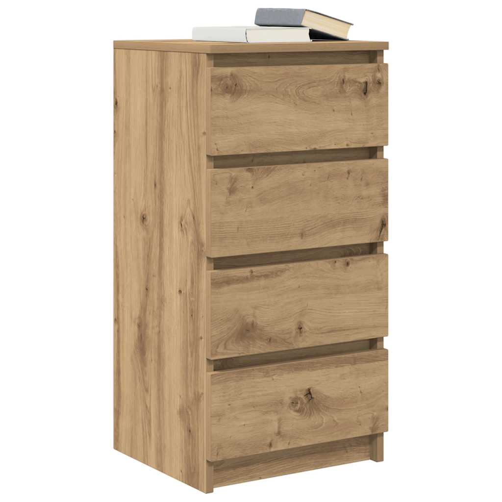Dressoir 37,5x35x76 cm bewerkt hout artisanaal eikenkleurig is nu te koop bij PeponiXL, paradijselijk wonen!
