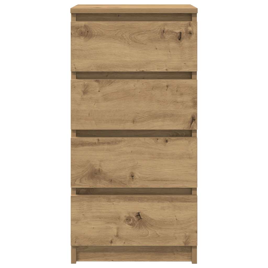 Dressoir 37,5x35x76 cm bewerkt hout artisanaal eikenkleurig is nu te koop bij PeponiXL, paradijselijk wonen!