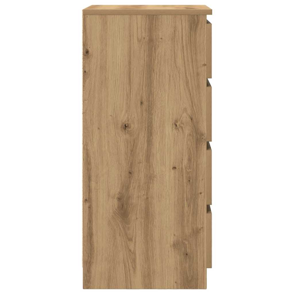 Dressoir 37,5x35x76 cm bewerkt hout artisanaal eikenkleurig is nu te koop bij PeponiXL, paradijselijk wonen!