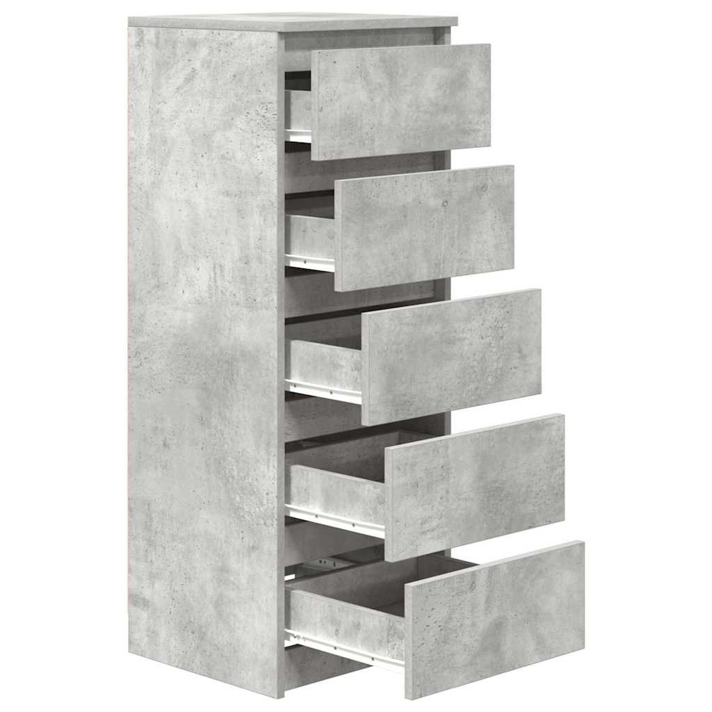 Dressoir met lades 37,5x35x99 cm spaanplaat betongrijs is nu te koop bij PeponiXL, paradijselijk wonen!