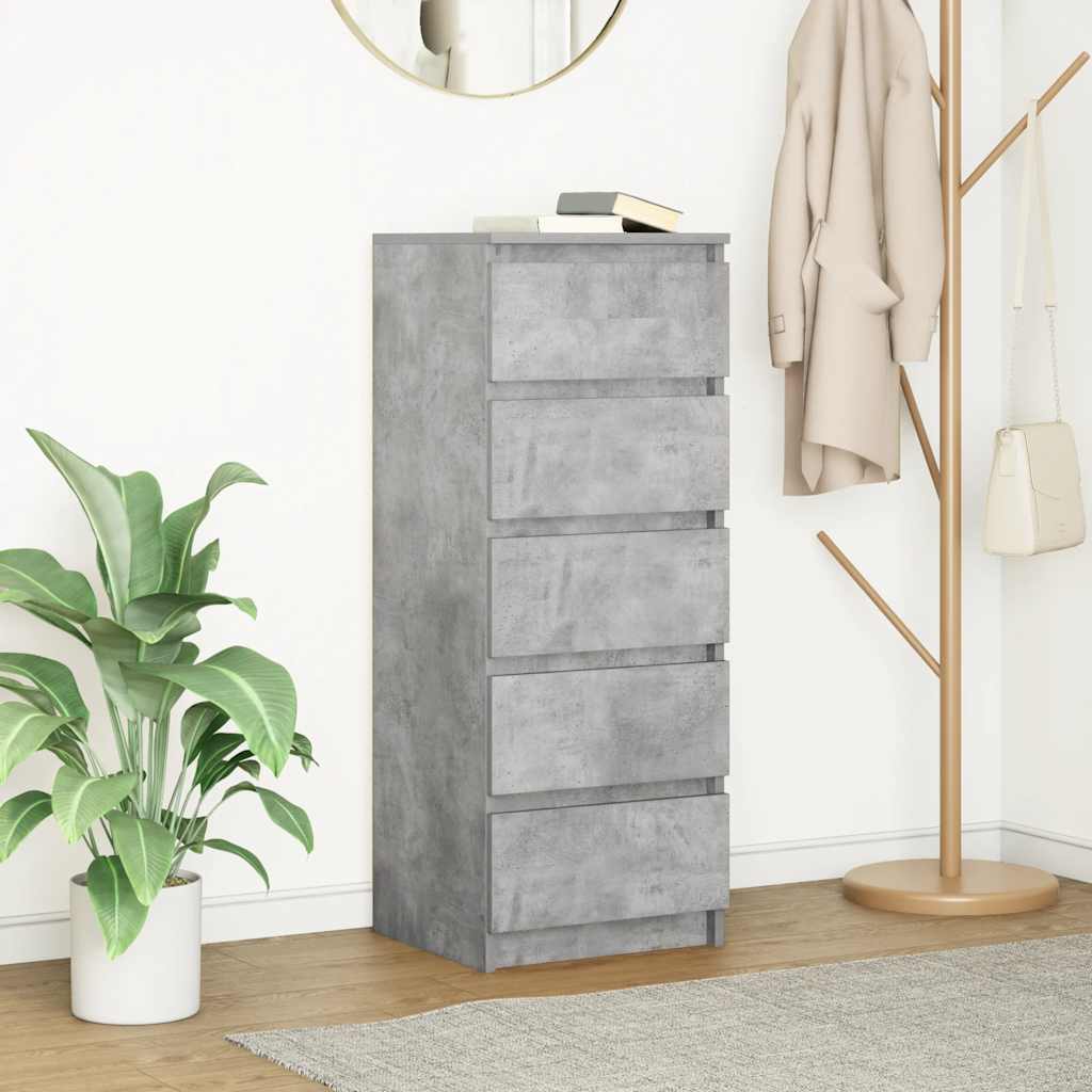 Dressoir met lades 37,5x35x99 cm spaanplaat betongrijs is nu te koop bij PeponiXL, paradijselijk wonen!