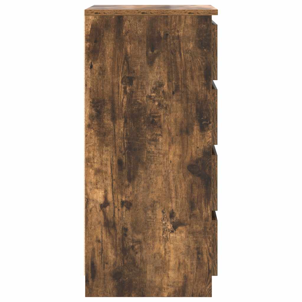 Dressoir met lades 37,5x35x99 cm spaanplaat gerookt eikenhout is nu te koop bij PeponiXL, paradijselijk wonen!