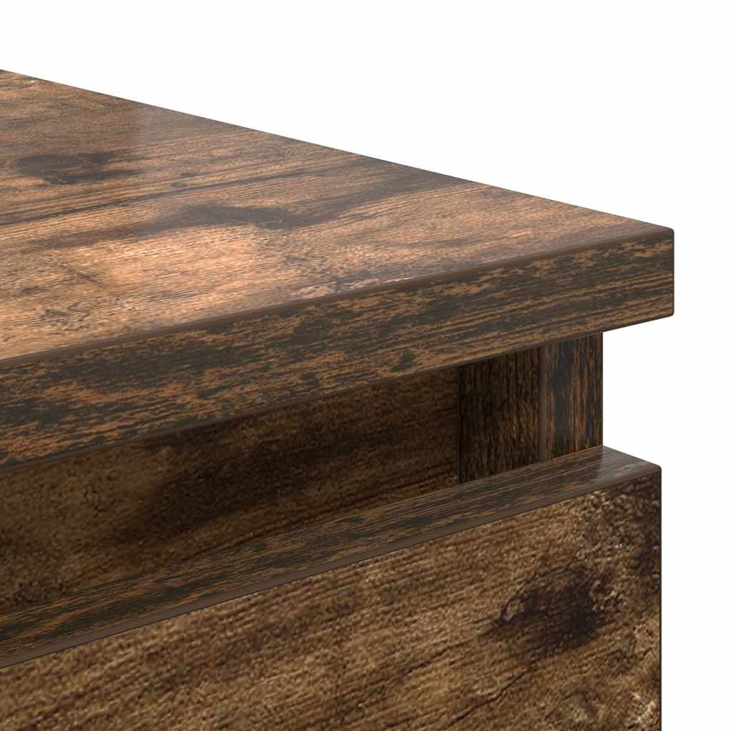 Dressoir met lades 37,5x35x99 cm spaanplaat gerookt eikenhout is nu te koop bij PeponiXL, paradijselijk wonen!