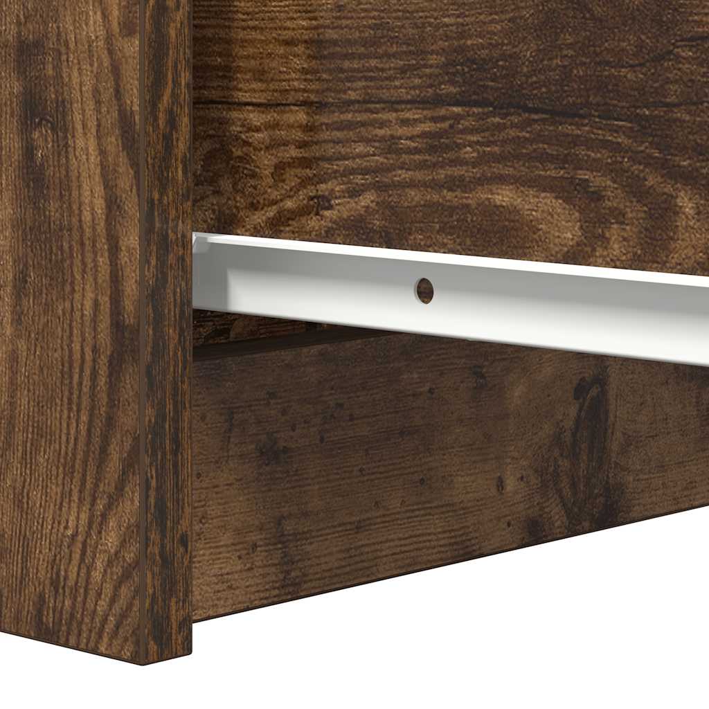 Dressoir met lades 37,5x35x99 cm spaanplaat gerookt eikenhout is nu te koop bij PeponiXL, paradijselijk wonen!