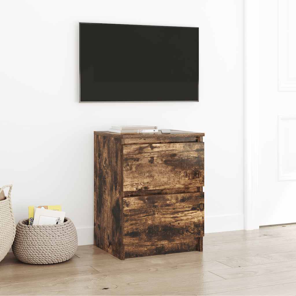 Tv-meubel 40x35x54 cm spaanplaat gerookt eikenkleurig is nu te koop bij PeponiXL, paradijselijk wonen!