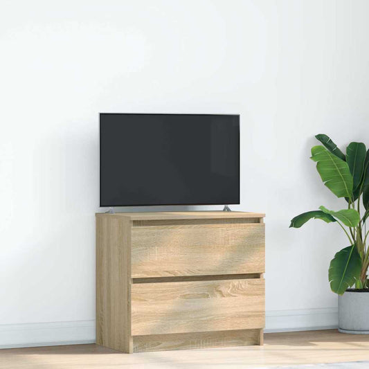 Tv-meubel 60x35x54 cm bewerkt hout sonoma eikenkleurig is nu te koop bij PeponiXL, paradijselijk wonen!