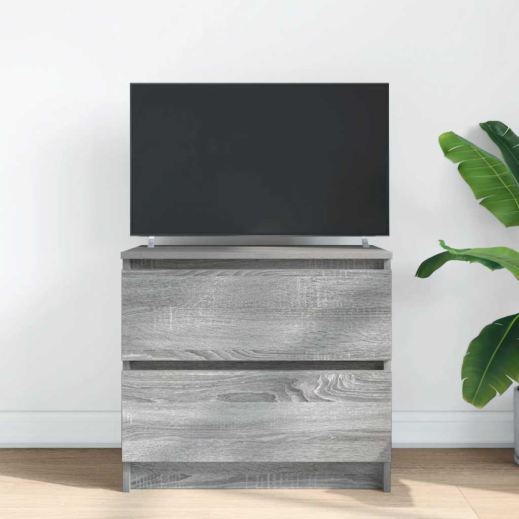 Tv-meubel 60x35x54 cm bewerkt hout grijs sonoma eikenkleurig is nu te koop bij PeponiXL, paradijselijk wonen!