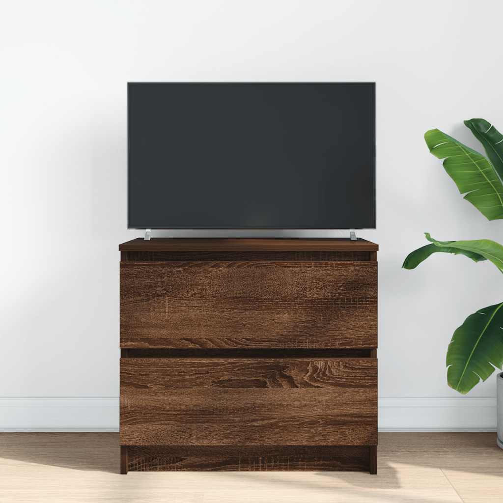 Tv-meubel 60x35x54 cm bewerkt hout bruin eikenkleur is nu te koop bij PeponiXL, paradijselijk wonen!