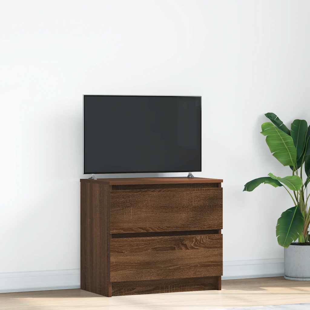 Tv-meubel 60x35x54 cm bewerkt hout bruin eikenkleur is nu te koop bij PeponiXL, paradijselijk wonen!
