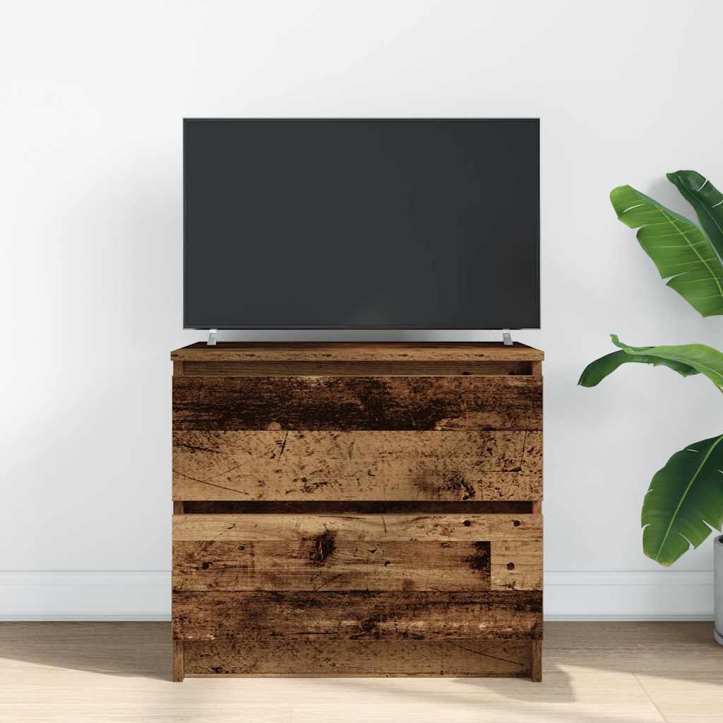 Tv-meubel 60x35x54 cm bewerkt hout oud houtkleurig is nu te koop bij PeponiXL, paradijselijk wonen!