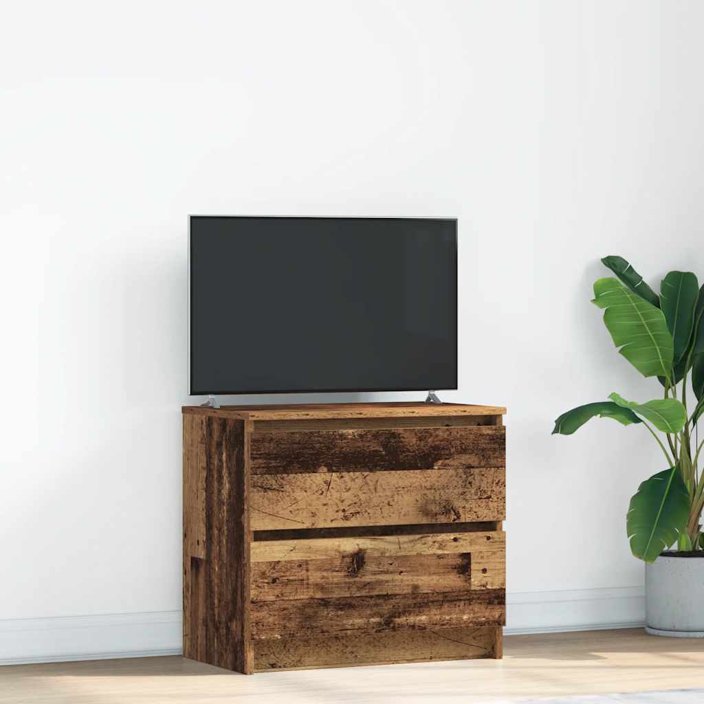 Tv-meubel 60x35x54 cm bewerkt hout oud houtkleurig is nu te koop bij PeponiXL, paradijselijk wonen!