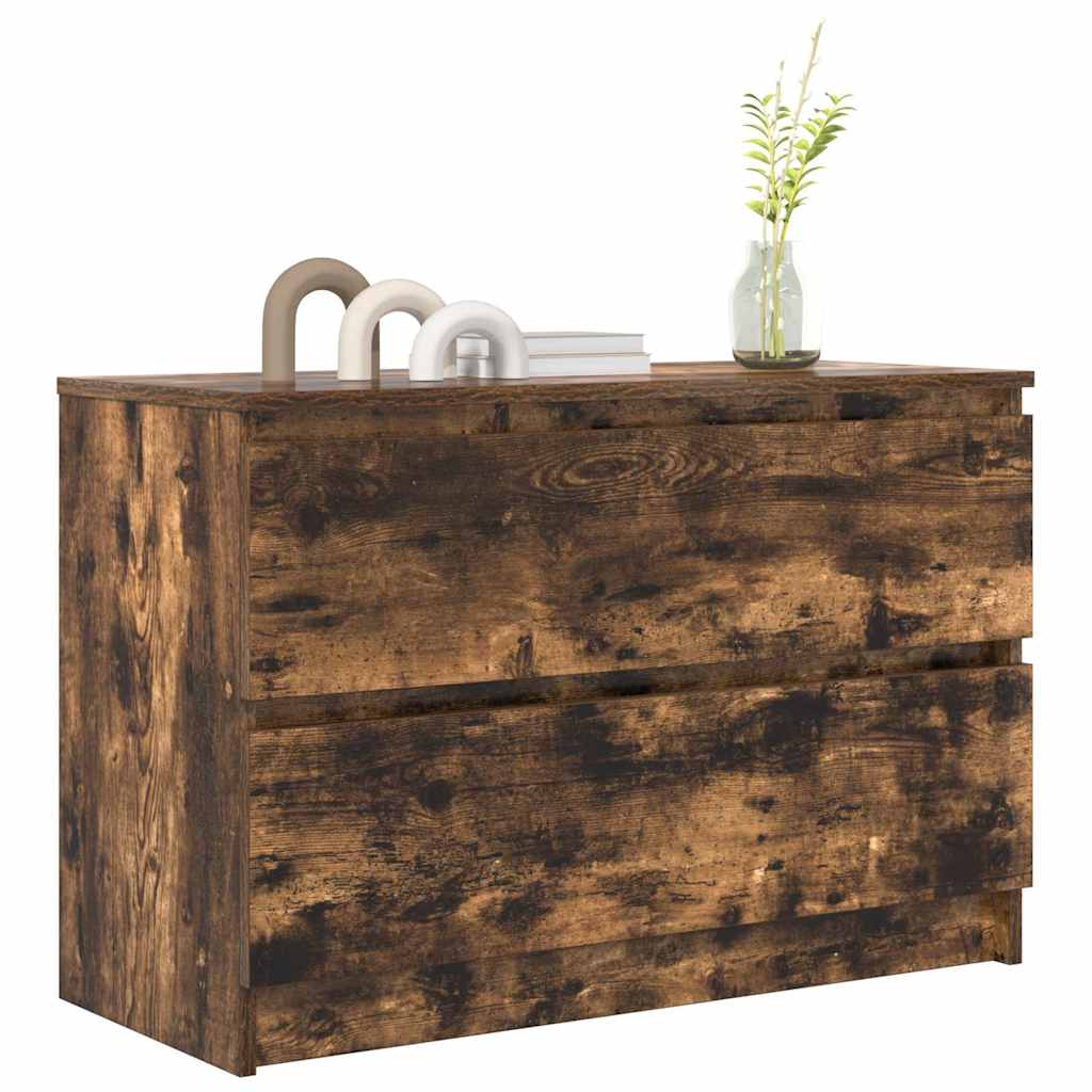 Tv-meubel 80x35x54 cm spaanplaat gerookt eikenkleurig is nu te koop bij PeponiXL, paradijselijk wonen!