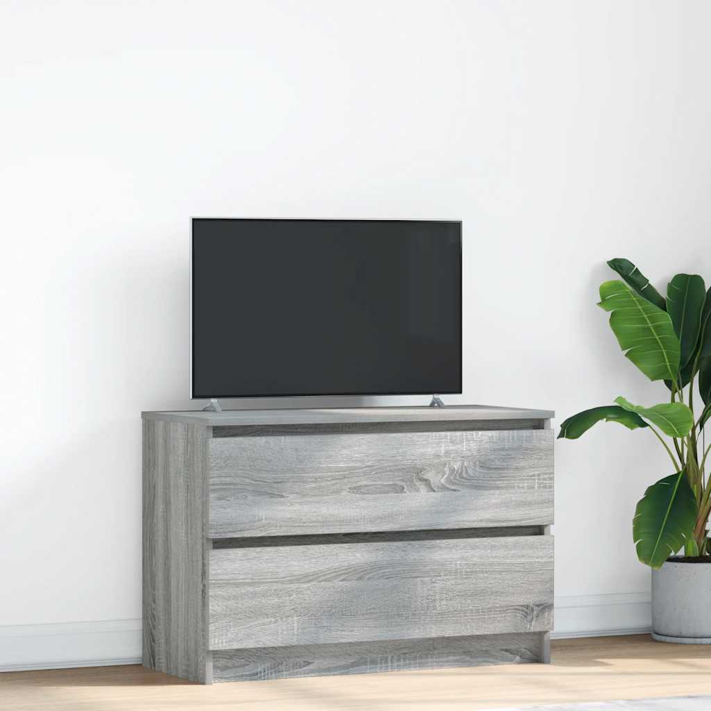 Tv-meubel 80x35x54 cm spaanplaat grijs sonoma is nu te koop bij PeponiXL, paradijselijk wonen!
