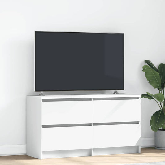 Tv-meubel 100x35x54 cm bewerkt hout wit is nu te koop bij PeponiXL, paradijselijk wonen!