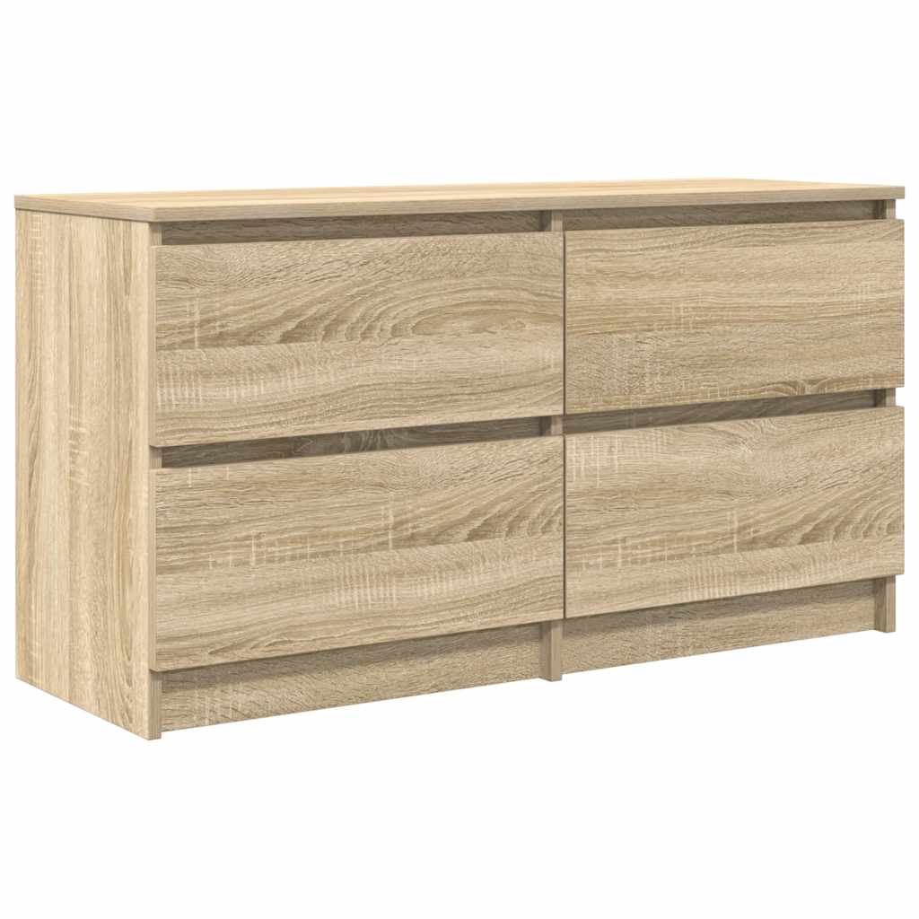 Tv-meubel 100x35x54 cm bewerkt hout sonoma eikenkleurig is nu te koop bij PeponiXL, paradijselijk wonen!