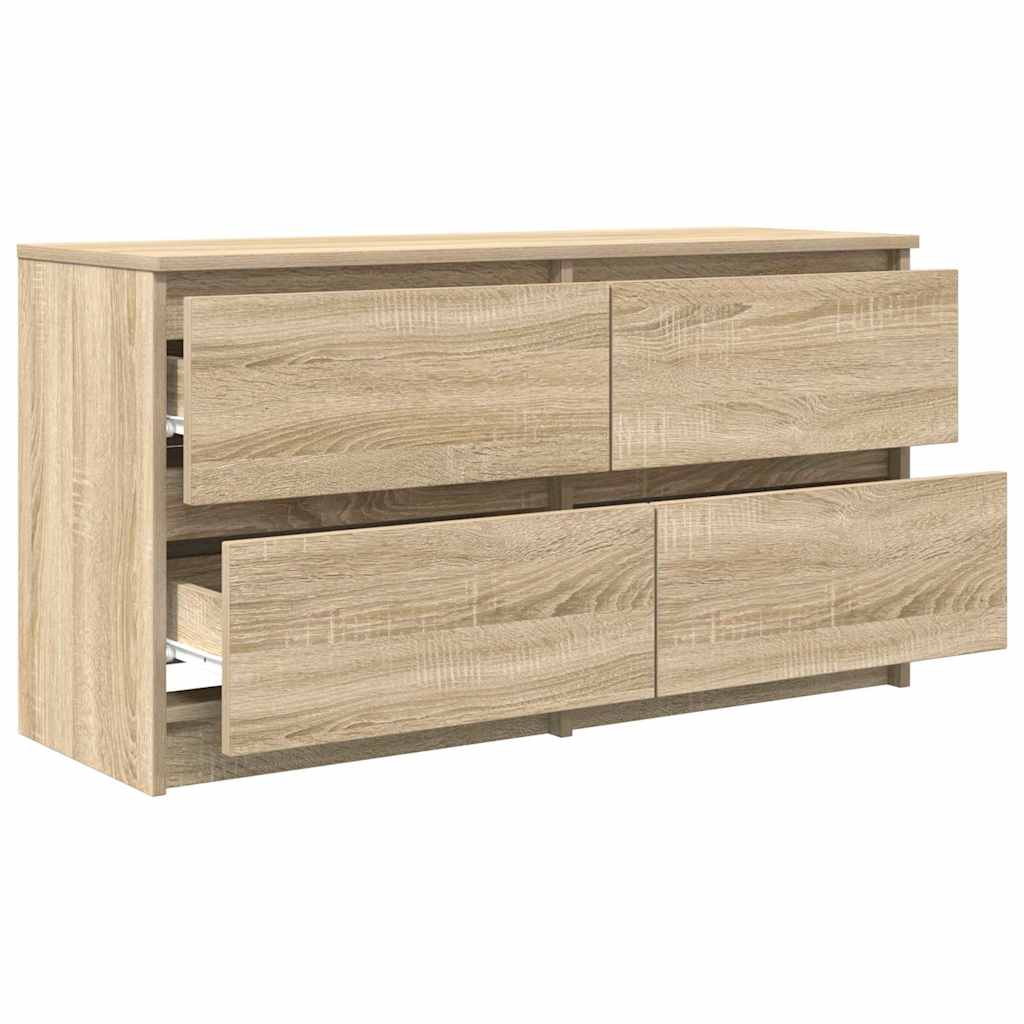 Tv-meubel 100x35x54 cm bewerkt hout sonoma eikenkleurig is nu te koop bij PeponiXL, paradijselijk wonen!