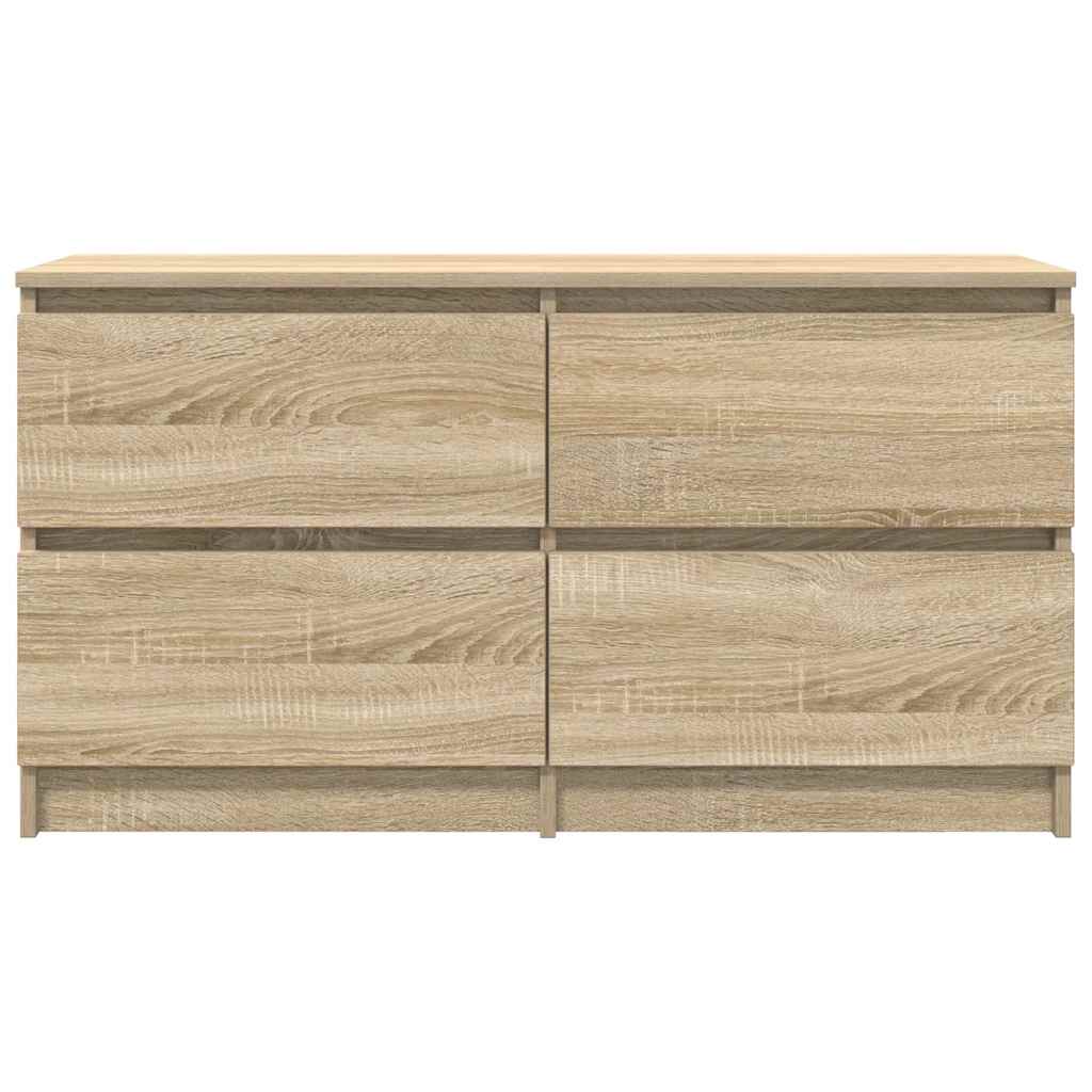 Tv-meubel 100x35x54 cm bewerkt hout sonoma eikenkleurig is nu te koop bij PeponiXL, paradijselijk wonen!