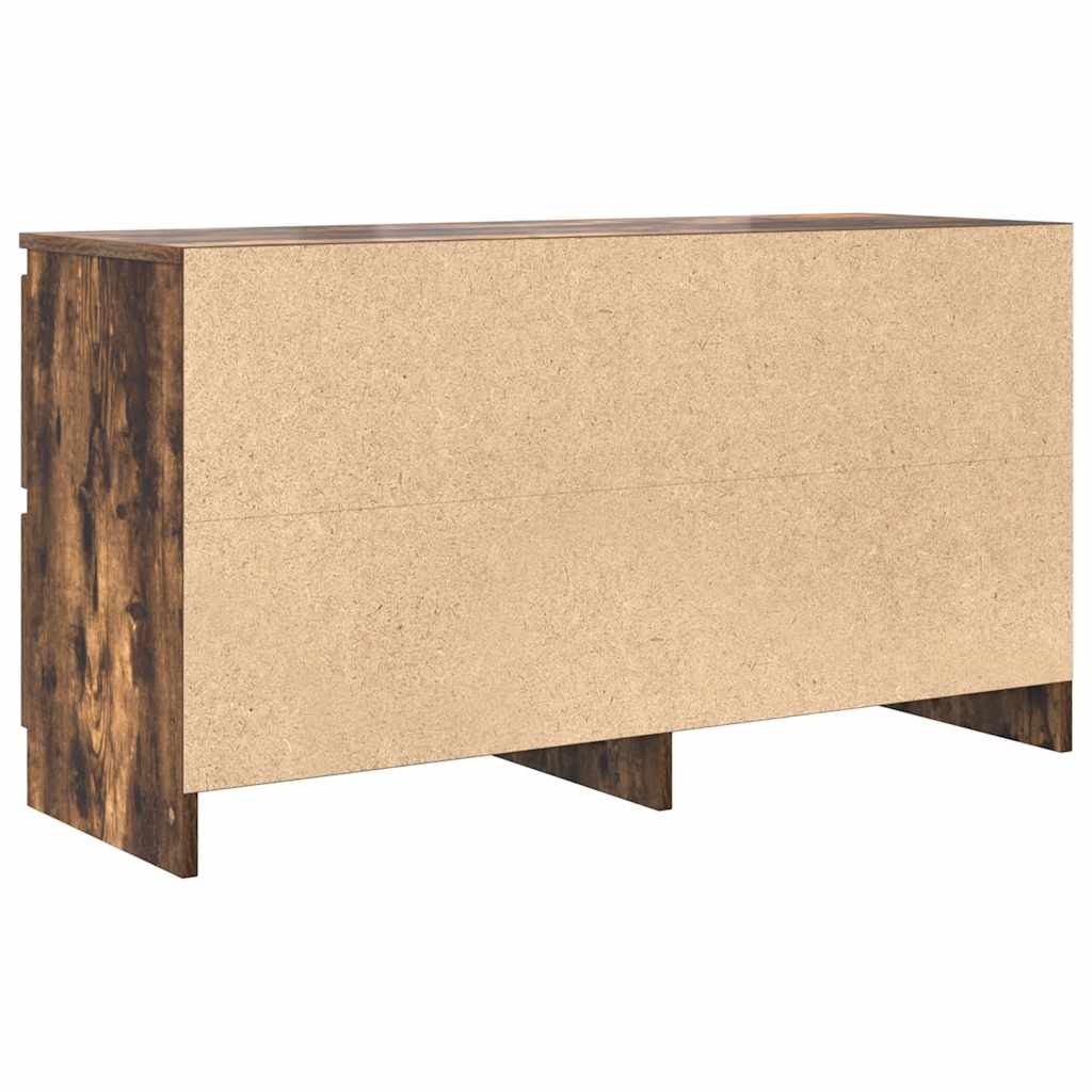 Tv-meubel 100x35x54 cm bewerkt hout gerookt eikenkleurig is nu te koop bij PeponiXL, paradijselijk wonen!