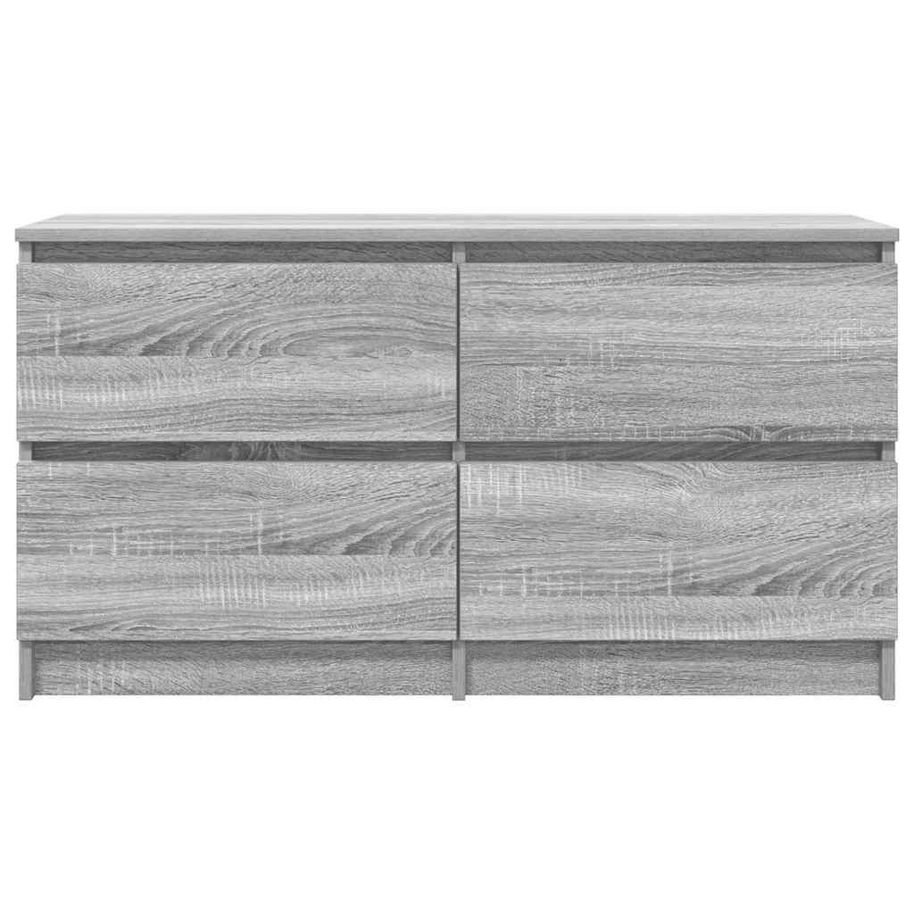 Tv-meubel 100x35x54 cm bewerkt hout grijs sonoma eikenkleurig is nu te koop bij PeponiXL, paradijselijk wonen!