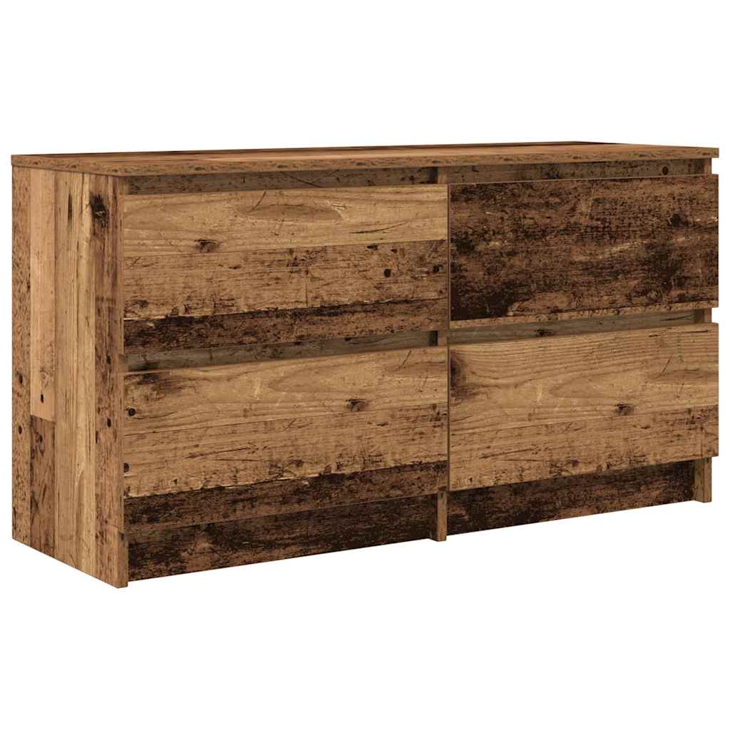 Tv-meubel 100x35x54 cm bewerkt hout oud houtkleurig is nu te koop bij PeponiXL, paradijselijk wonen!