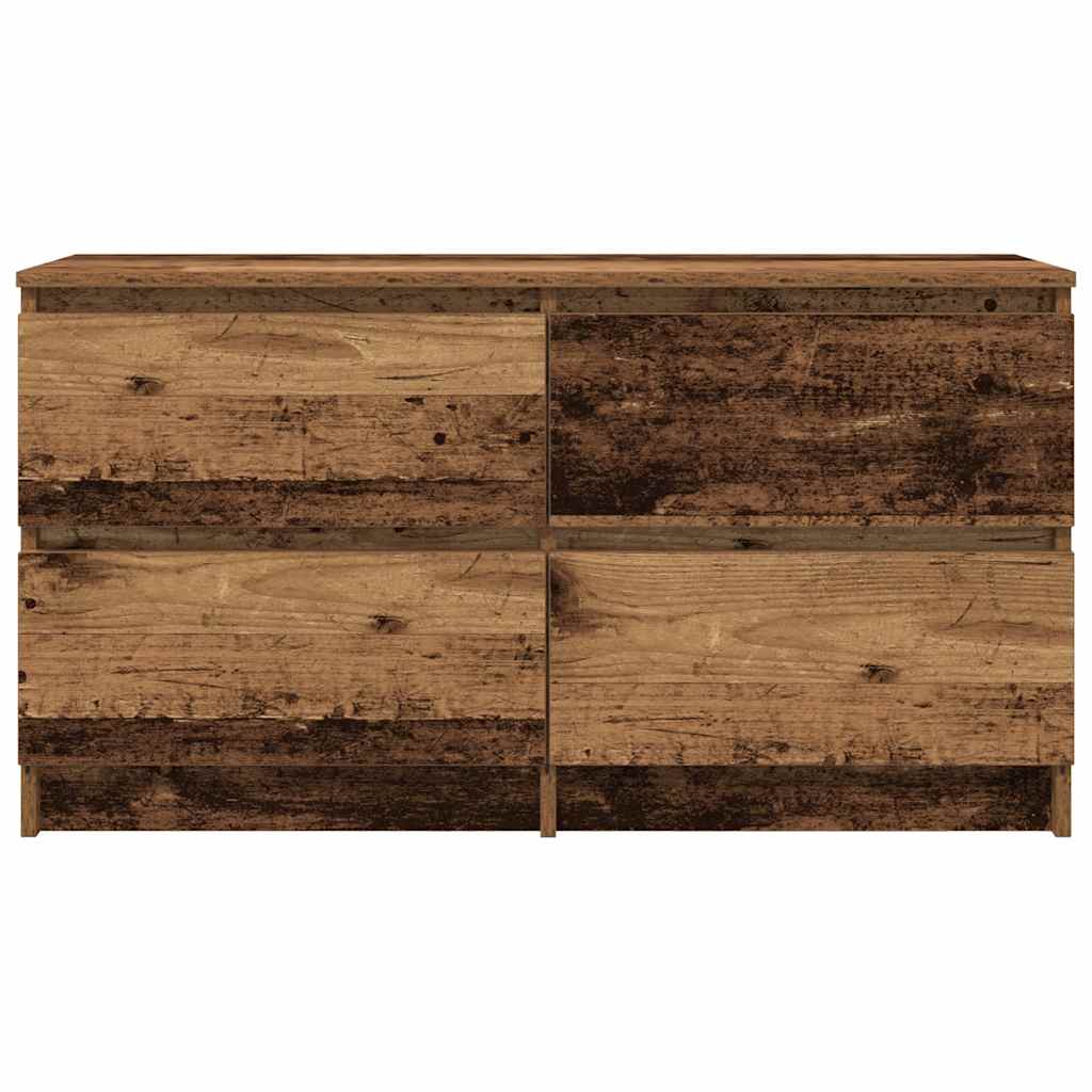 Tv-meubel 100x35x54 cm bewerkt hout oud houtkleurig is nu te koop bij PeponiXL, paradijselijk wonen!