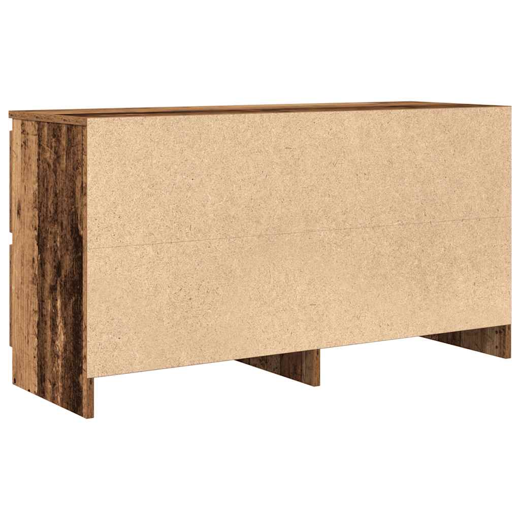 Tv-meubel 100x35x54 cm bewerkt hout oud houtkleurig is nu te koop bij PeponiXL, paradijselijk wonen!
