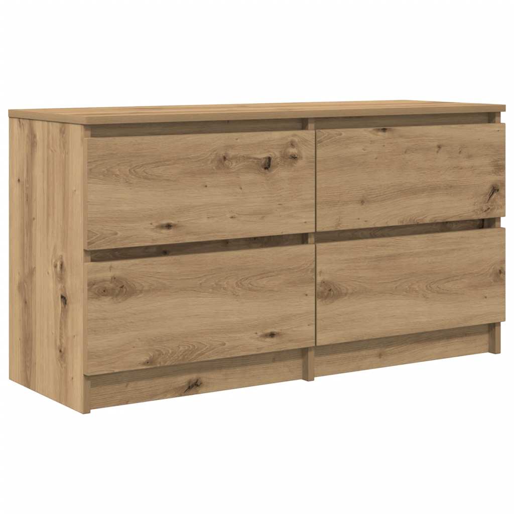 Tv-meubel 100x35x54 cm bewerkt hout artisanaal eikenkleurig is nu te koop bij PeponiXL, paradijselijk wonen!