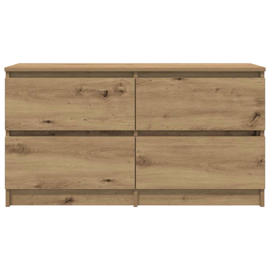 Tv-meubel 100x35x54 cm bewerkt hout artisanaal eikenkleurig is nu te koop bij PeponiXL, paradijselijk wonen!