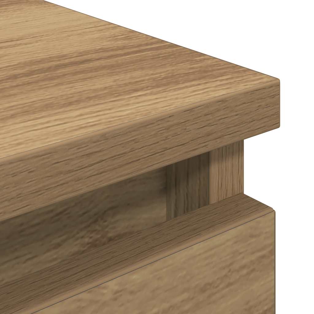 Tv-meubel 100x35x54 cm bewerkt hout artisanaal eikenkleurig is nu te koop bij PeponiXL, paradijselijk wonen!