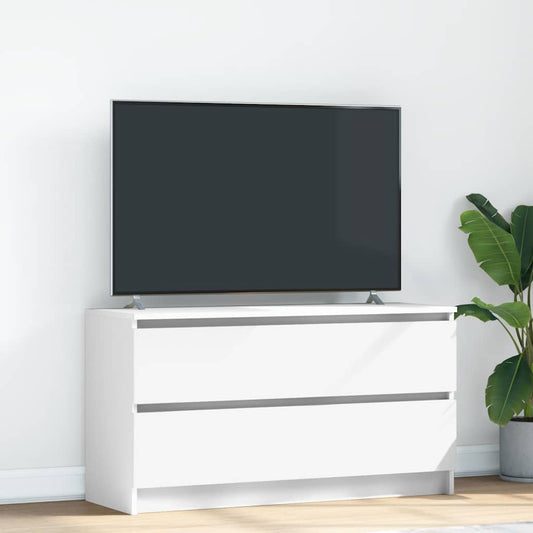 Tv-meubel 100x35x54 cm bewerkt hout wit is nu te koop bij PeponiXL, paradijselijk wonen!