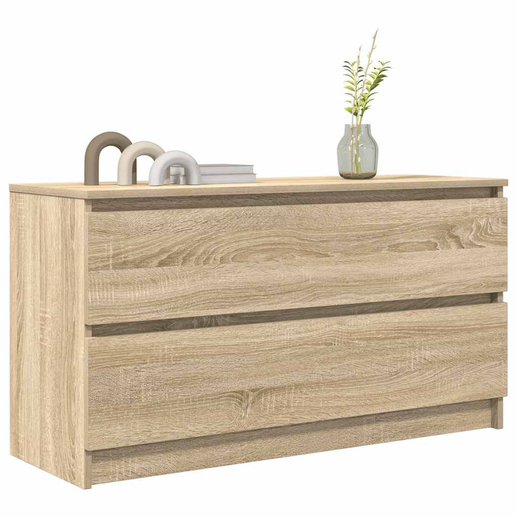 Tv-meubel 100x35x54 cm bewerkt hout sonoma eikenkleurig is nu te koop bij PeponiXL, paradijselijk wonen!