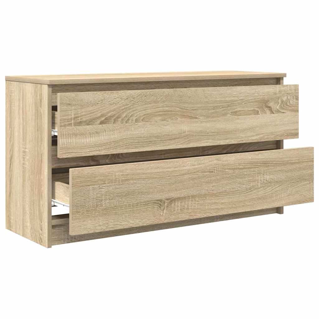 Tv-meubel 100x35x54 cm bewerkt hout sonoma eikenkleurig is nu te koop bij PeponiXL, paradijselijk wonen!
