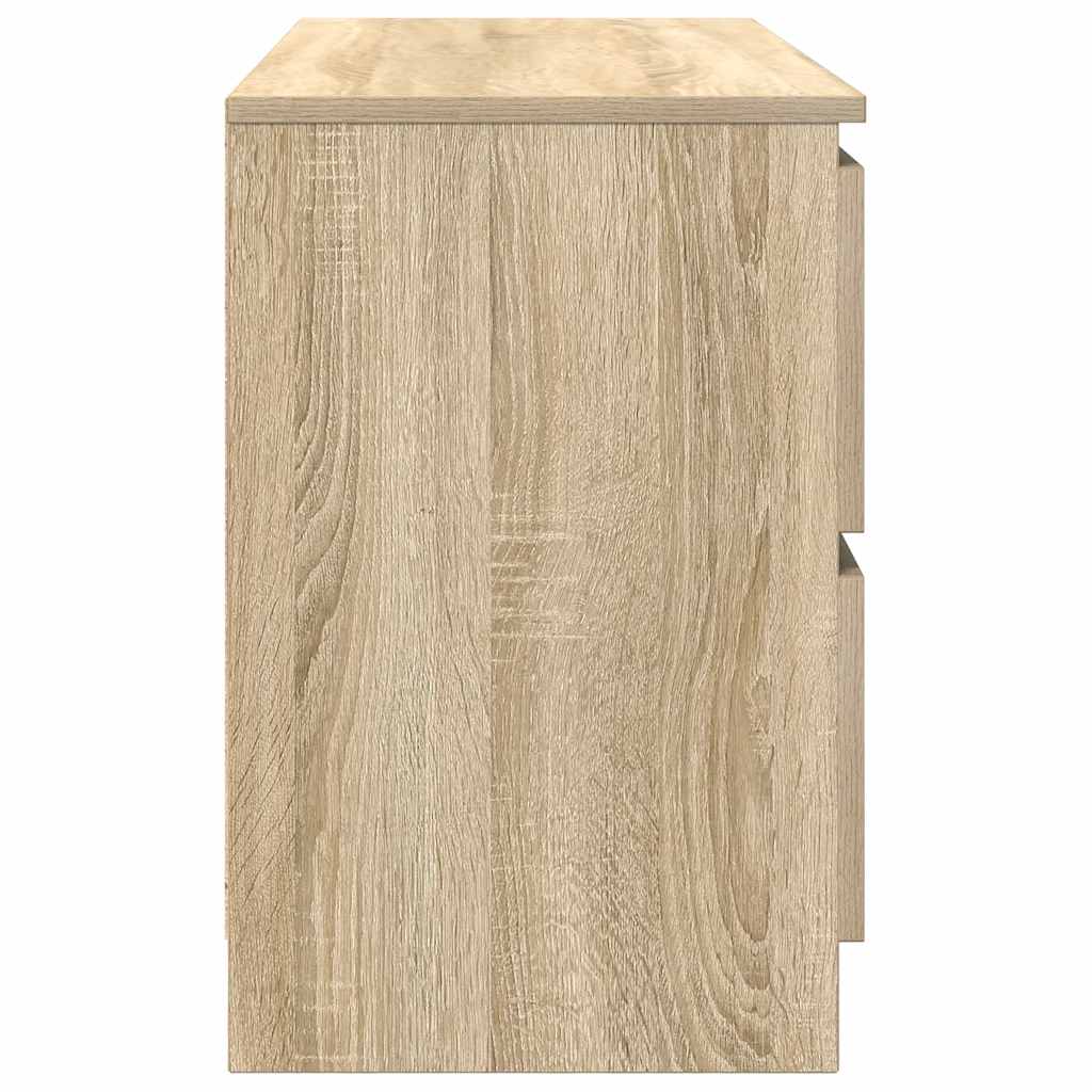 Tv-meubel 100x35x54 cm bewerkt hout sonoma eikenkleurig is nu te koop bij PeponiXL, paradijselijk wonen!