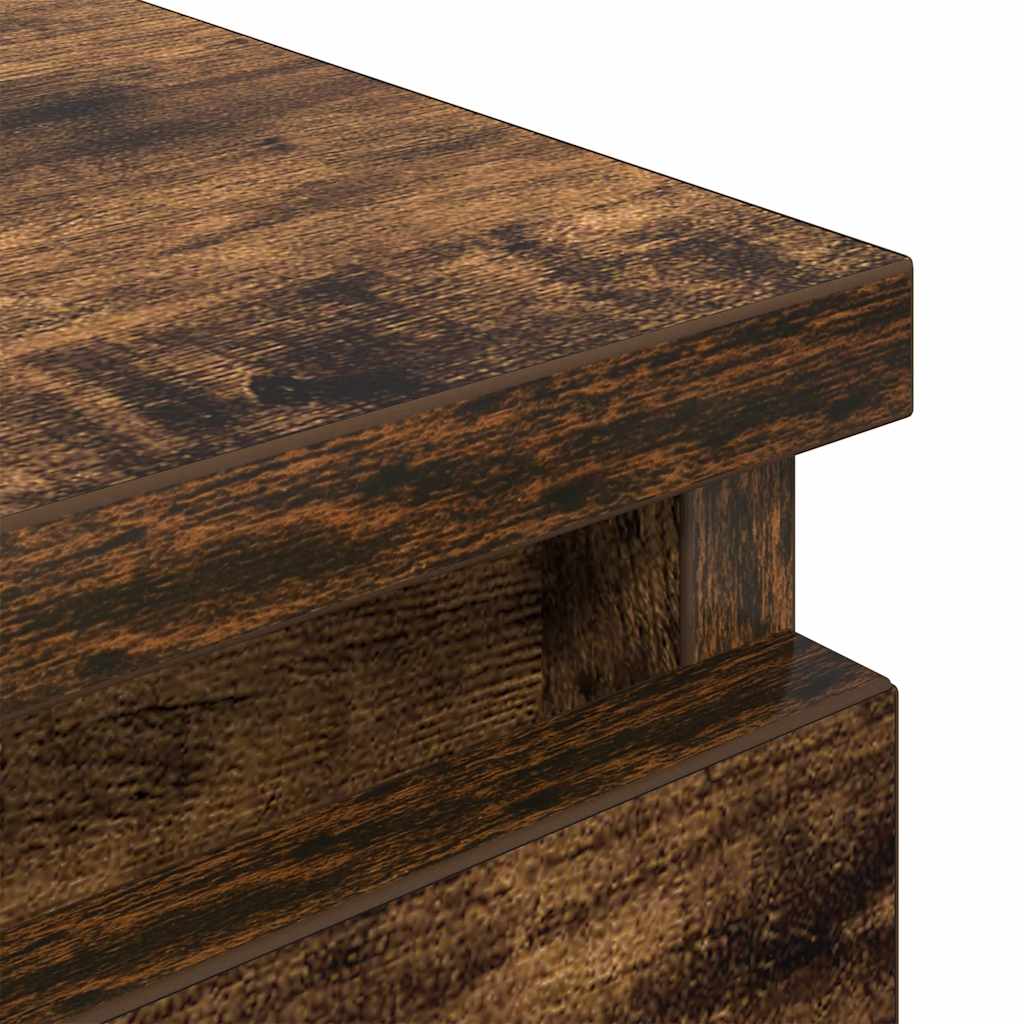 Tv-meubel 100x35x54 cm bewerkt hout gerookt eikenkleurig is nu te koop bij PeponiXL, paradijselijk wonen!