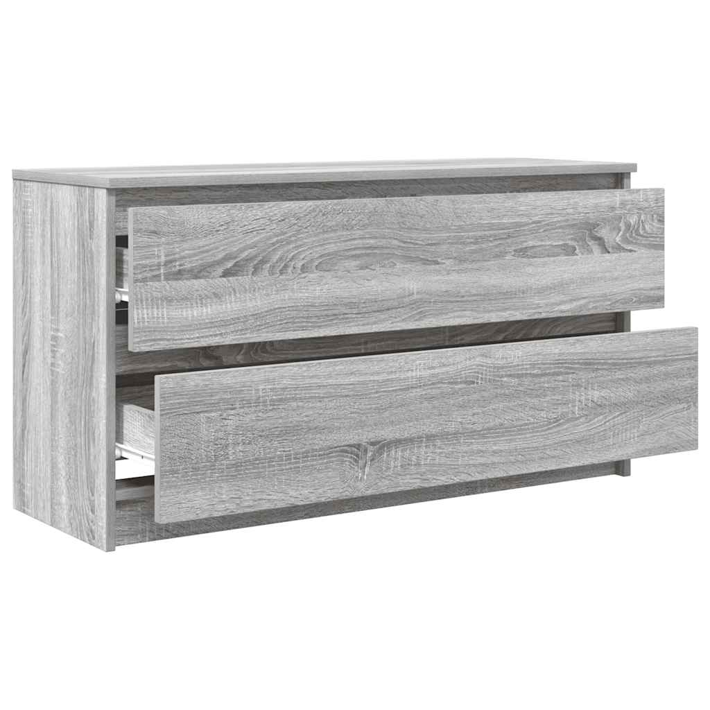 Tv-meubel 100x35x54 cm bewerkt hout grijs sonoma eikenkleurig is nu te koop bij PeponiXL, paradijselijk wonen!