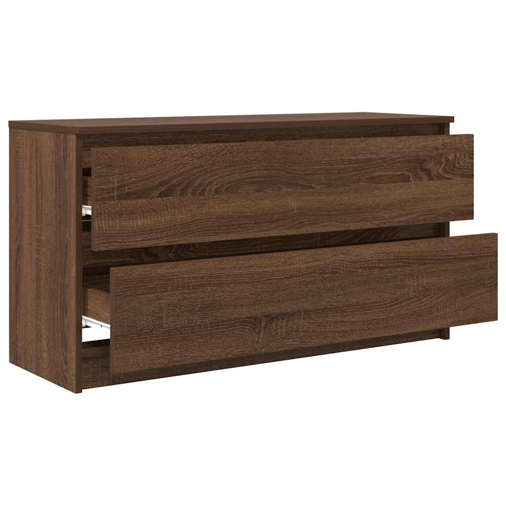 Tv-meubel 100x35x54 cm bewerkt hout bruin eikenkleur is nu te koop bij PeponiXL, paradijselijk wonen!