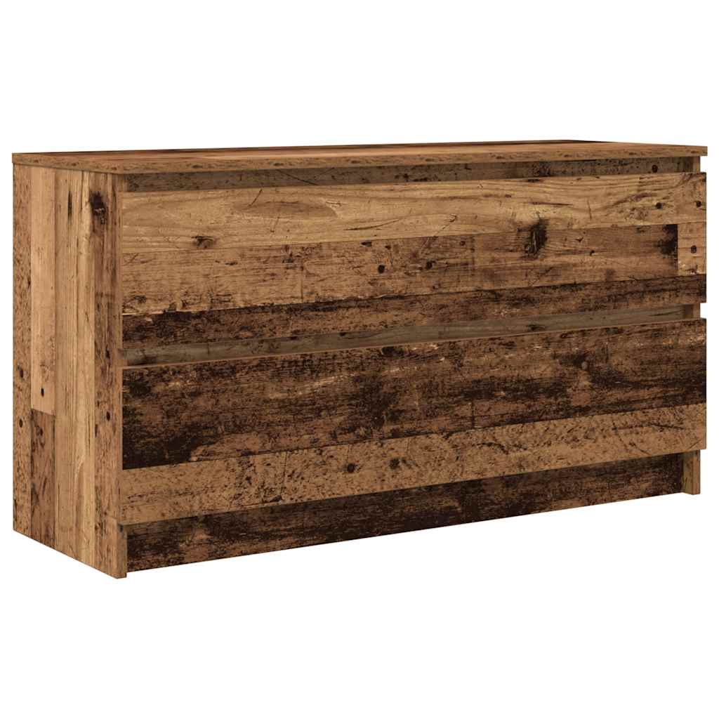 Tv-meubel 100x35x54 cm bewerkt hout oud houtkleurig is nu te koop bij PeponiXL, paradijselijk wonen!