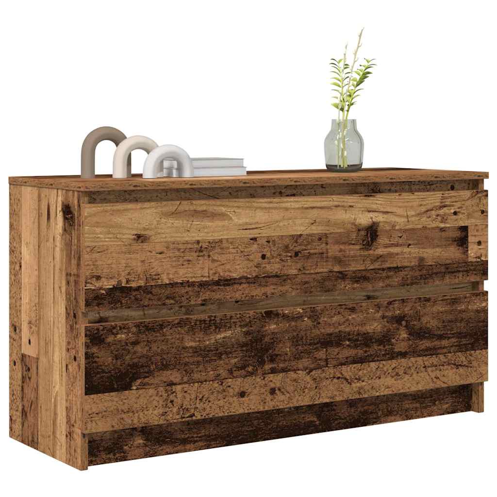 Tv-meubel 100x35x54 cm bewerkt hout oud houtkleurig is nu te koop bij PeponiXL, paradijselijk wonen!