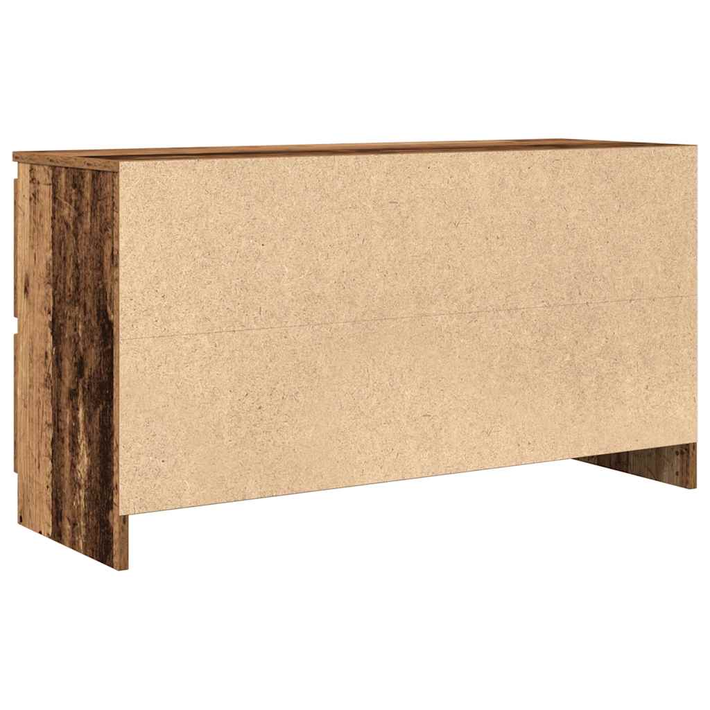 Tv-meubel 100x35x54 cm bewerkt hout oud houtkleurig is nu te koop bij PeponiXL, paradijselijk wonen!