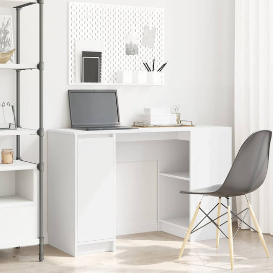 Bureau 120x42x76 cm spaanplaat wit is nu te koop bij PeponiXL, paradijselijk wonen!