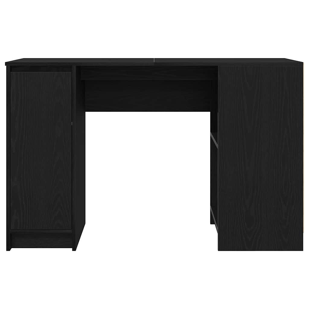 Bureau 120x42x76 cm spaanplaat zwart eikenkleurig is nu te koop bij PeponiXL, paradijselijk wonen!
