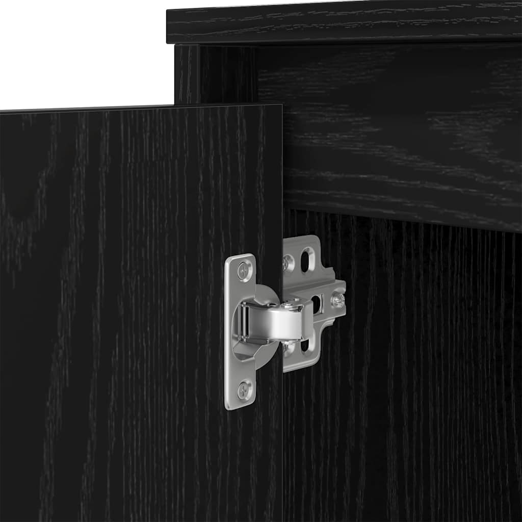 Bureau 120x42x76 cm spaanplaat zwart eikenkleurig is nu te koop bij PeponiXL, paradijselijk wonen!